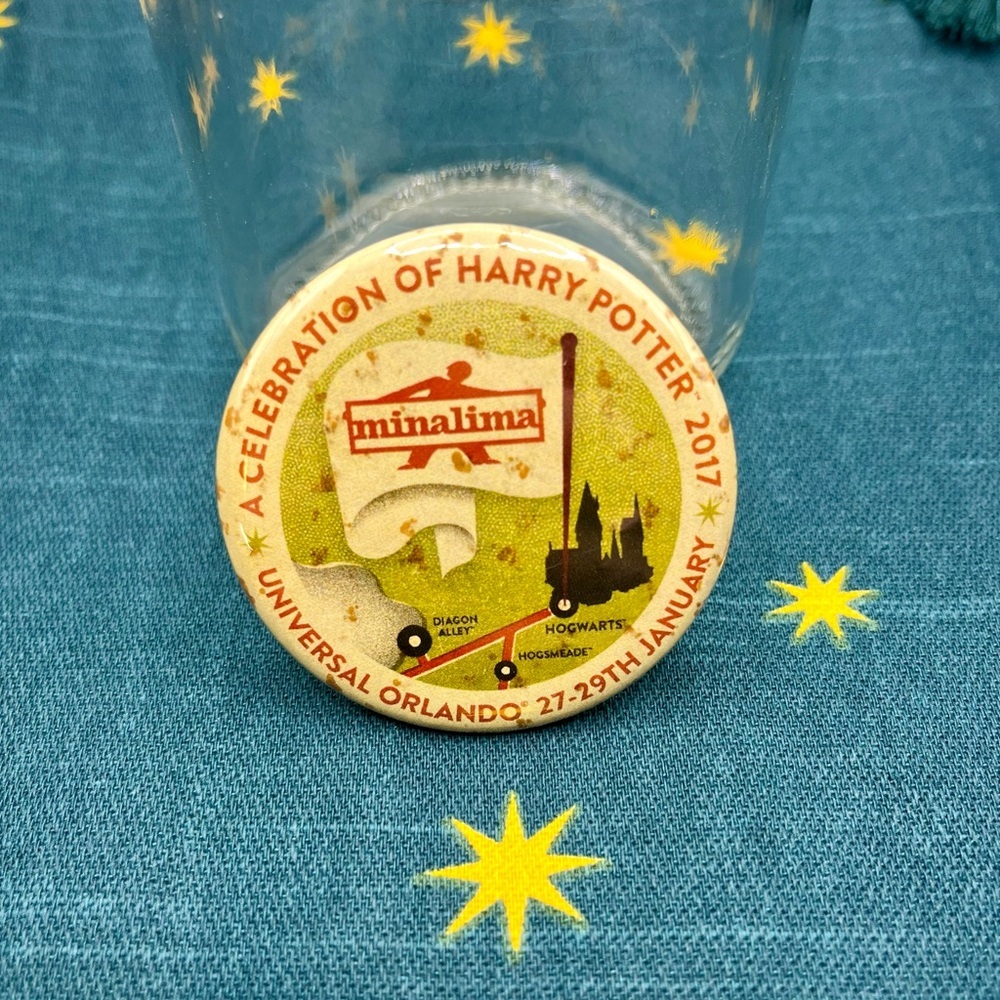 Harry Potter Celebration 2017 Pin Button MinaLima Wizarding World Map Hogwarts